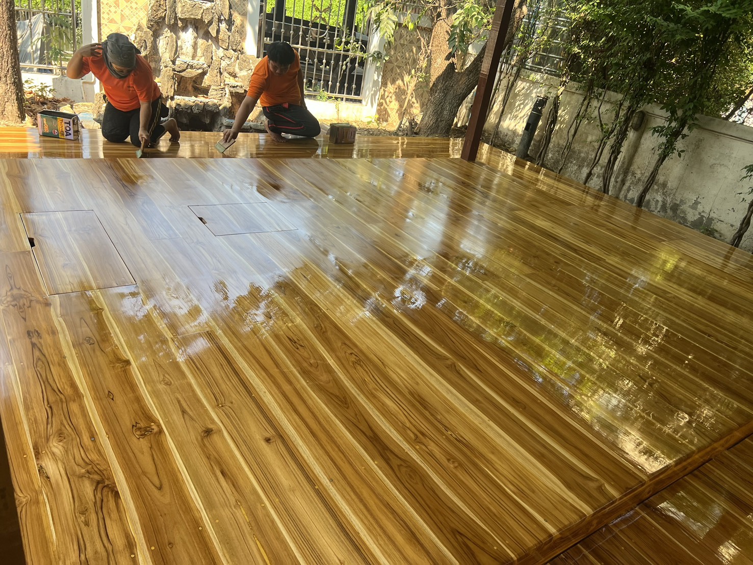 งานปูพื้นไม้ปาร์เก้